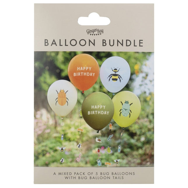Bosdier Ballonnen Happy Birthday 5st van Ginger Ray koop je bij Partywinkel