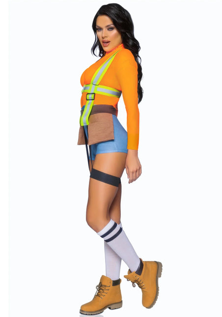 Bouwvakker Kostuum Dames Bodysuit Leg Avenue van Leg Avenue koop je bij Partywinkel