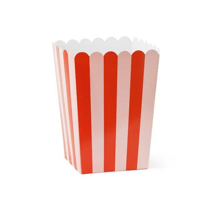 Rood Roze Popcorn Bakjes 15,5cm van Partydeco koop je bij Partywinkel