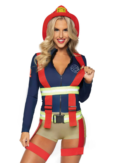 Brandweer Pak Dames Bodysuit Leg Avenue van Leg Avenue koop je bij Partywinkel