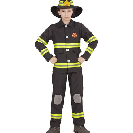Brandweer Pak Zwart Geel Kind van Widmann koop je bij Partywinkel