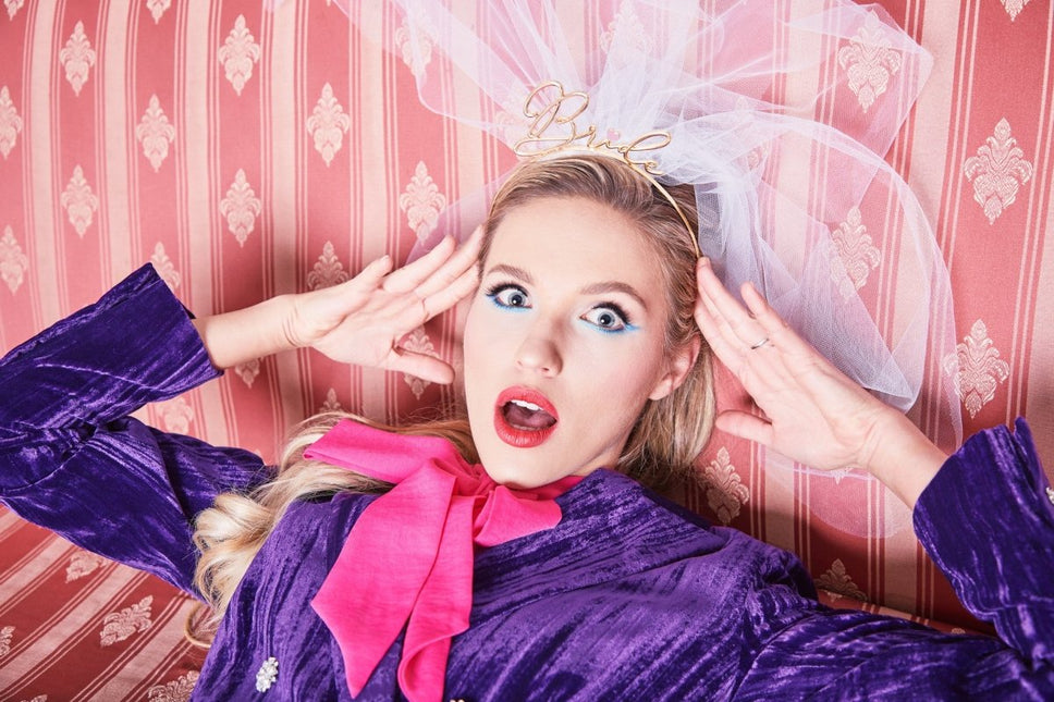 Bride Haarband Goud van Partydeco koop je bij Partywinkel