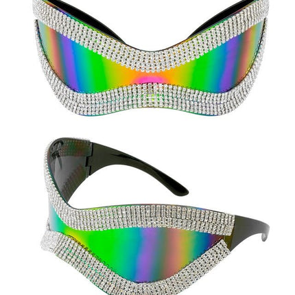 Bril Oversized Met Strass En Paars Glas van Widmann koop je bij Partywinkel