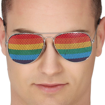 Bril Regenboog Aviator van Fiestas Guirca koop je bij Partywinkel