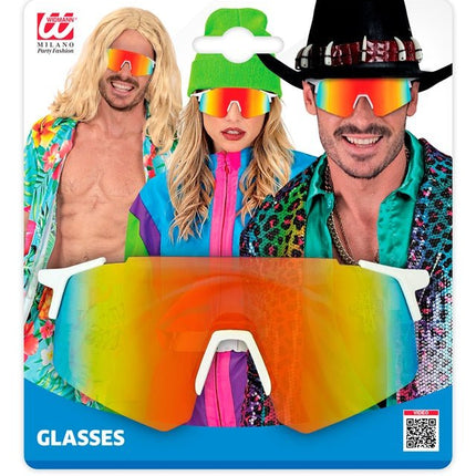 BRIL SPIEGELLENS REGENBOOG van Widmann koop je bij Partywinkel