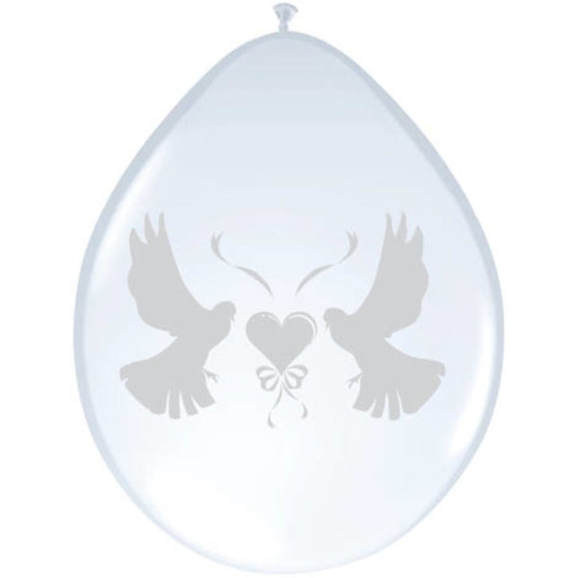 Bruiloft Ballonnen Duif 30cm 8st van Folat koop je bij Partywinkel