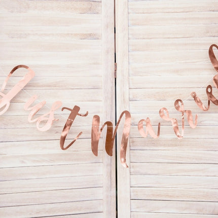 Bruiloft Slinger Just Married 77cm van Partydeco koop je bij Partywinkel