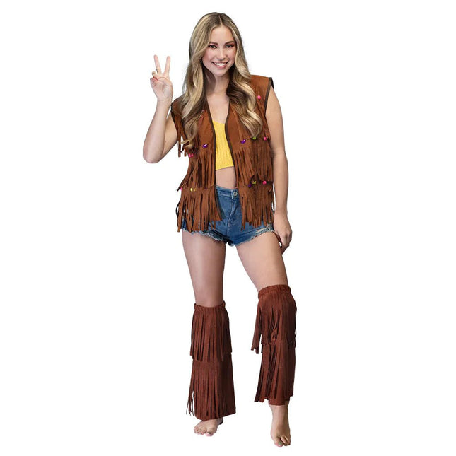 Bruine Beenwarmers Franje van Boland koop je bij Partywinkel