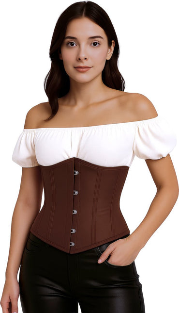 Bruine Corset Dames Piraat van Fiestas Guirca koop je bij Partywinkel