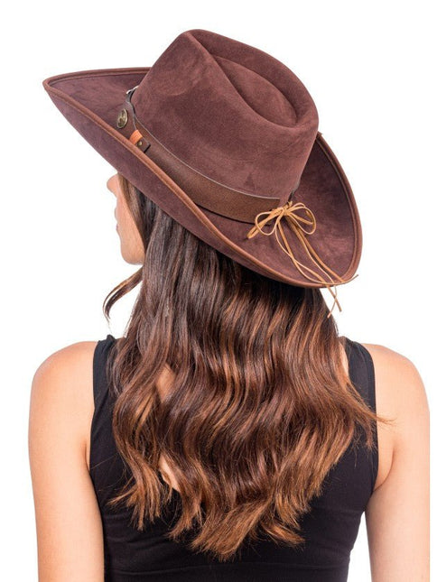 Bruine Cowboyhoed met Stierenkop One Size van CHAKS koop je bij Partywinkel