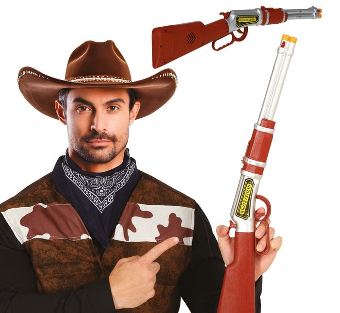 Bruine Nep Pistool 60cm van Fiestas Guirca koop je bij Partywinkel