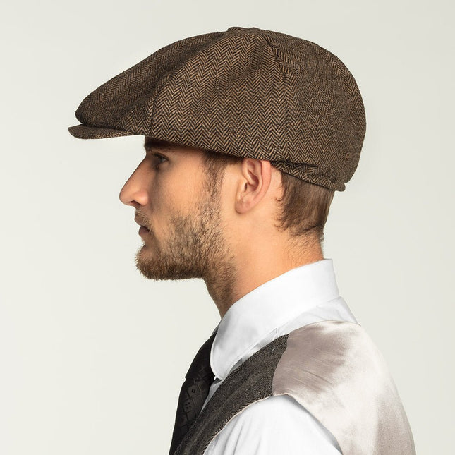 Bruine Pet Peaky Blinders Birmingham van Boland koop je bij Partywinkel