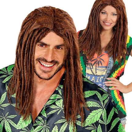 Bruine Pruik Dreadlocks van Widmann koop je bij Partywinkel