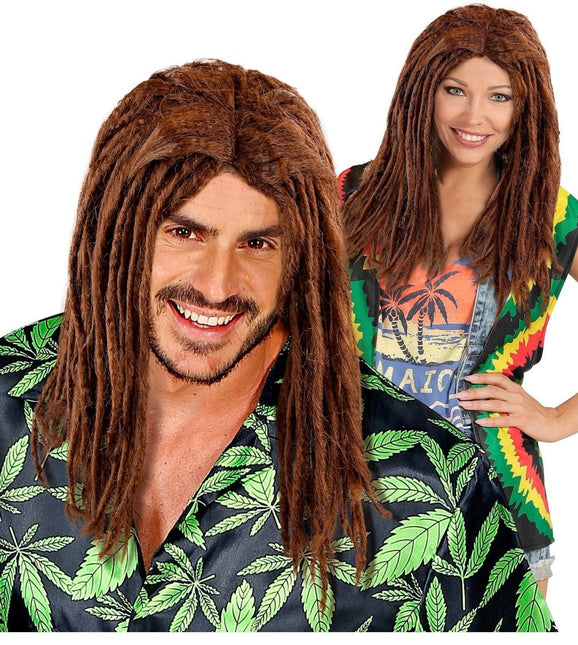 Bruine Pruik Dreadlocks van Widmann koop je bij Partywinkel