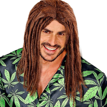 Bruine Pruik Dreadlocks van Widmann koop je bij Partywinkel