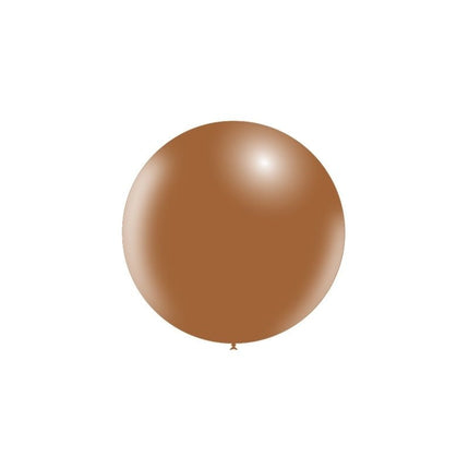 Bruine Reuze Ballon XL 60cm van Balloonia koop je bij Partywinkel