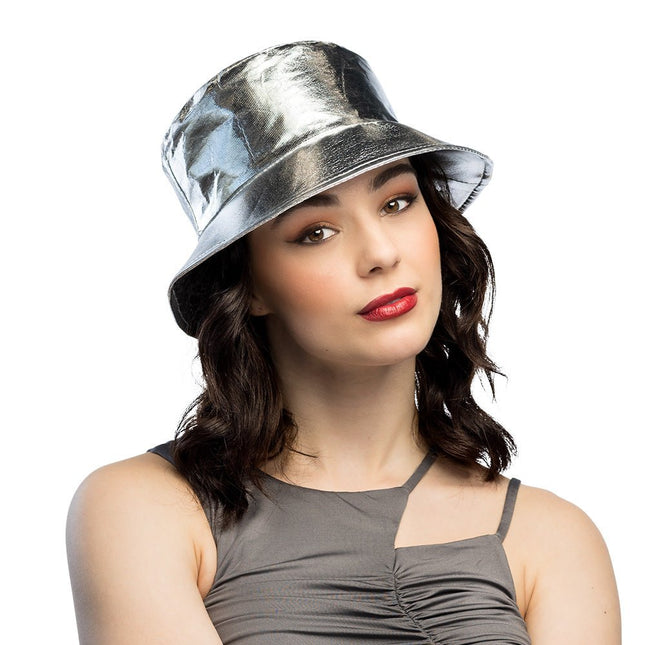 Bucket hat Glimmer zilver van Boland koop je bij Partywinkel
