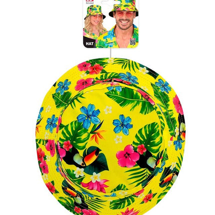 Bucket Hat Zomer Party Geel van Widmann koop je bij Partywinkel