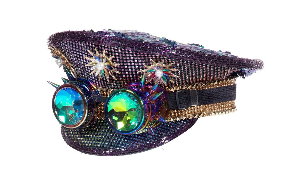 Burning Man Pet Paars Goggles van Wilbers & Wilbers koop je bij Partywinkel