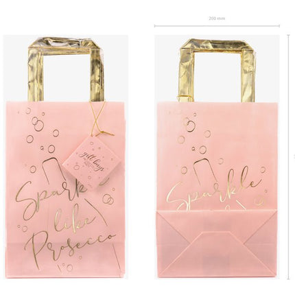 Cadeautasje Prosecco 26cm 6st van Partydeco koop je bij Partywinkel