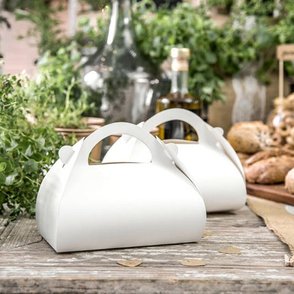 Cakedoosjes Wit 16cm 10st van Partydeco koop je bij Partywinkel