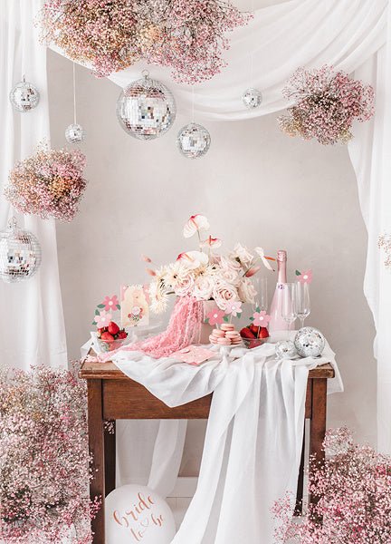 Caketopper Bloemen 14,5cm 8st van Partydeco koop je bij Partywinkel