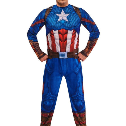 Captain America Kostuum Heren Blauw van Rubies koop je bij Partywinkel