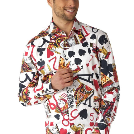 Casino Speelkaarten Overhemd Heren OppoSuits van OppoSuits koop je bij Partywinkel