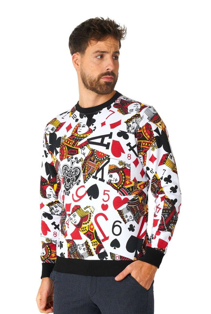 Casino Speelkaarten Trui Heren OppoSuits van OppoSuits koop je bij Partywinkel
