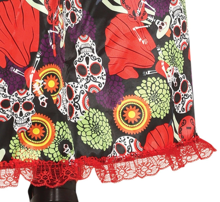 Dia De Los Muertos Jurk Gekleurd Dames van Fiestas Guirca koop je bij Partywinkel