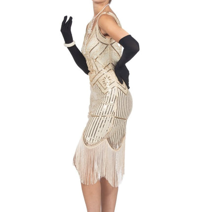 Charleston Jurk Wit Dames 20'S van Wilbers & Wilbers koop je bij Partywinkel