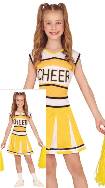 Cheerleader Jurk Geel Meisje van Fiestas Guirca koop je bij Partywinkel