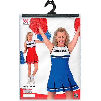 Cheerleader Kostuum Blauw Dames van Widmann koop je bij Partywinkel