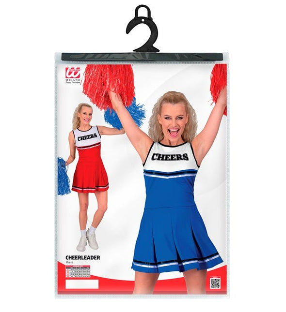 Cheerleader Kostuum Blauw Dames van Widmann koop je bij Partywinkel