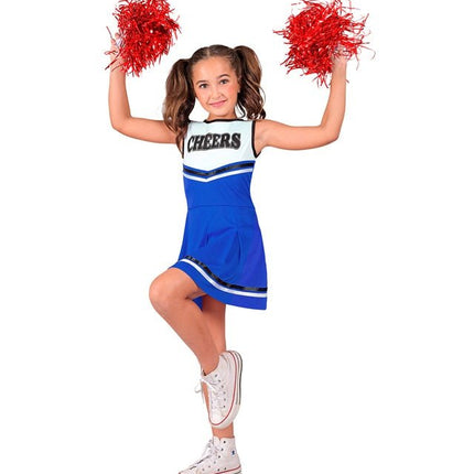 Cheerleader Kostuum Blauw Kind van Widmann koop je bij Partywinkel