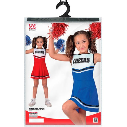 Cheerleader Kostuum Blauw Kind van Widmann koop je bij Partywinkel