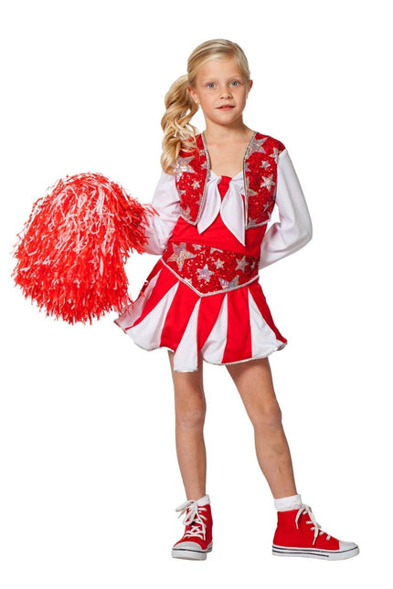 Cheerleader Pakje Rood Kind van Wilbers & Wilbers koop je bij Partywinkel