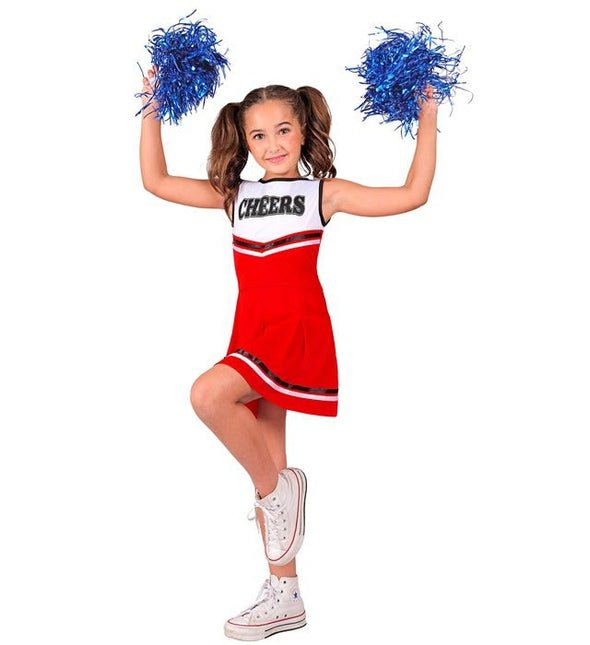 Cheerleader Rood Kostuum Kind van Widmann koop je bij Partywinkel
