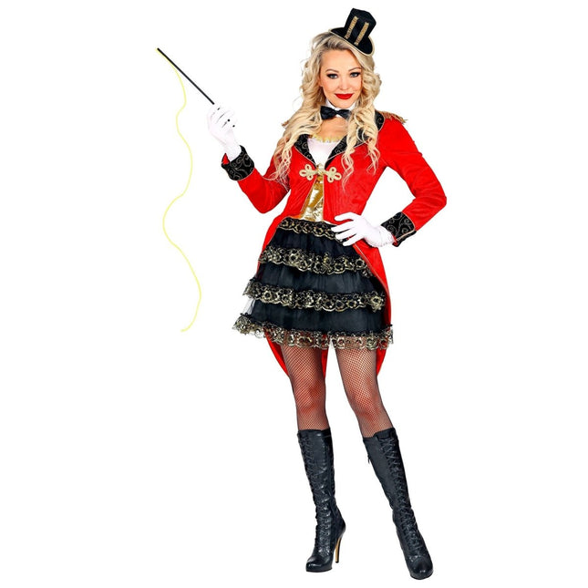 Circus Kostuum Rood Zwart Dames van Widmann koop je bij Partywinkel
