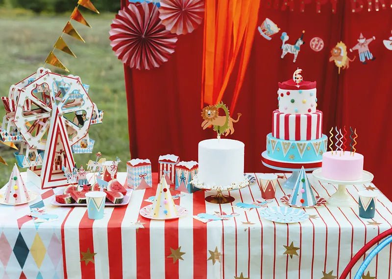 Circus Tafelkleed Papier 1,8m van Partydeco koop je bij Partywinkel