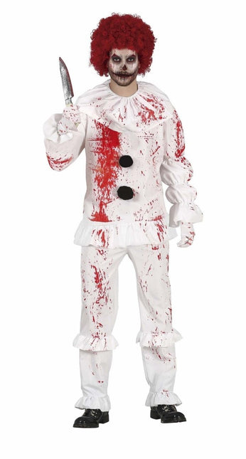 Clown Halloween Kostuum Heren Bloederig van Fiestas Guirca koop je bij Partywinkel