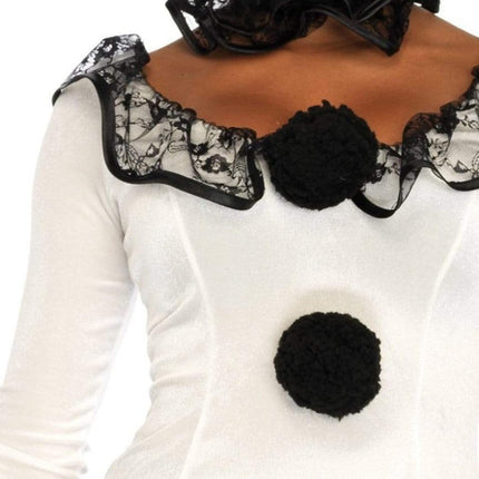 Clown Jurk Wit Zwart Dames Leg Avenue van Leg Avenue koop je bij Partywinkel