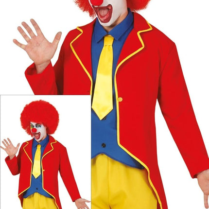 Clown Pak Rood Blauw Geel van Fiestas Guirca koop je bij Partywinkel