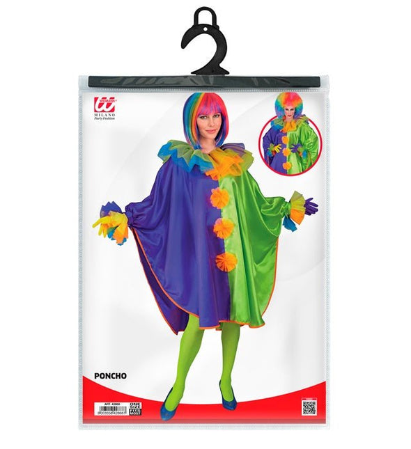 Clown Poncho One Size van Widmann koop je bij Partywinkel
