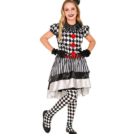 Clownspak Zwart Wit Meisje van Widmann koop je bij Partywinkel