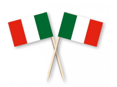 Cocktailprikkers Italie 8cm 50st van WeFiesta koop je bij Partywinkel