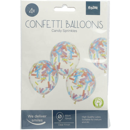 Confetti Balllon Pastel 30cm van Folat koop je bij Partywinkel
