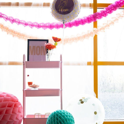 Confetti Ballon Blauw Goud 61cm van Folat koop je bij Partywinkel