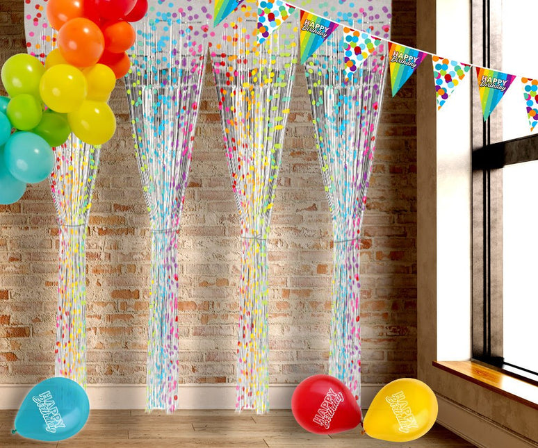 Confetti Deurgordijn Folie 2m van Folat koop je bij Partywinkel