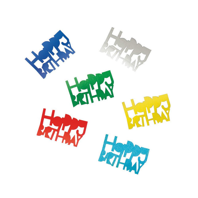 Confetti Happy Birthday van Unique koop je bij Partywinkel